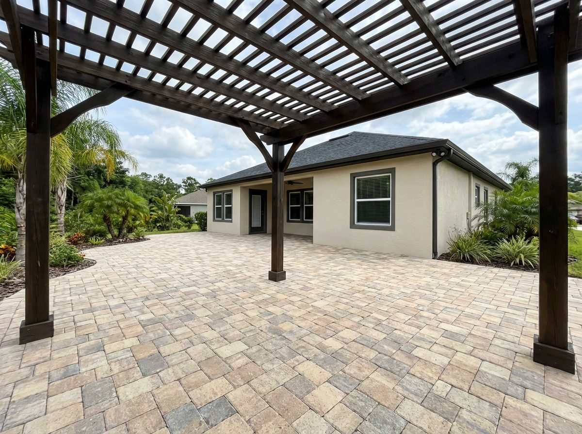 Paver pool deck and patio by Lakewood Ranch Concrete in Lakewood Ranch, Manatee & Sarasota